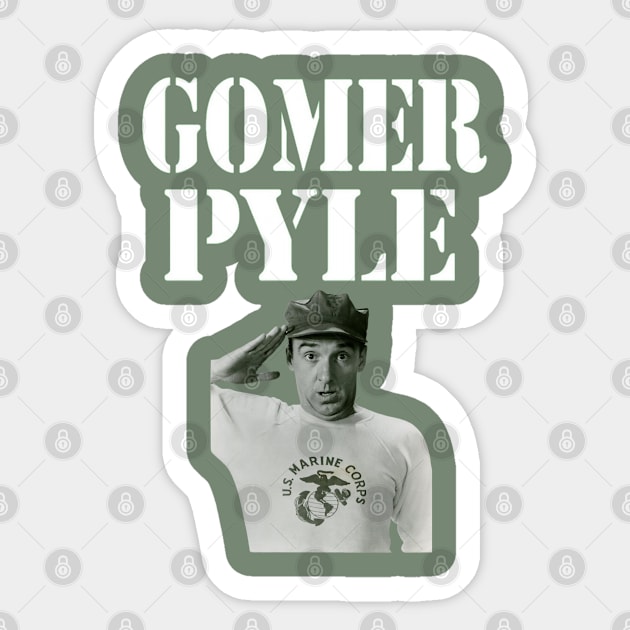 Gomer Pyle (Jim Nabors ) Sticker by CS77